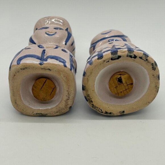 Vintage Hand-Painted Ceramic Salt & Pepper Shakers Boy & Girl - Picture 10 of 10